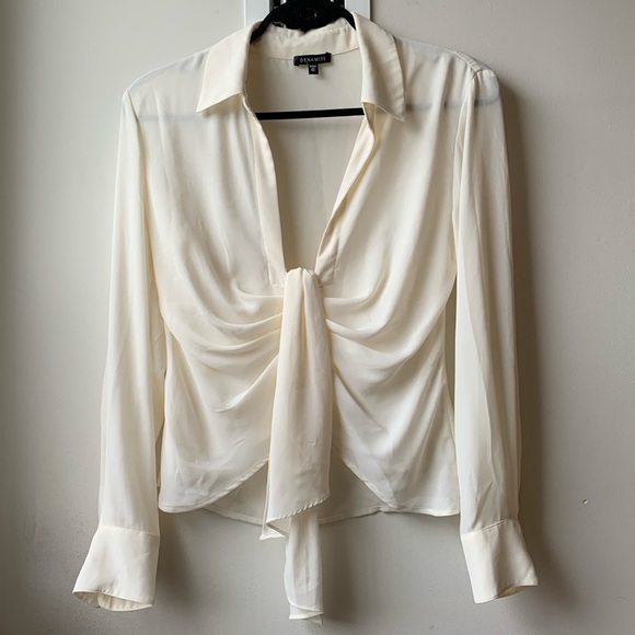 Deep V-Neck Blouse - Picture 2 of 13